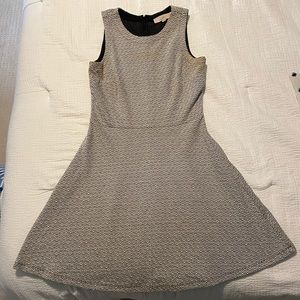 Black and white sleeveless Loft dress